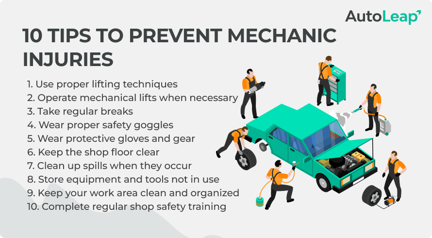 Common Workplace Injuries Suffered by Mechanics (& Tips to Prevent Them)