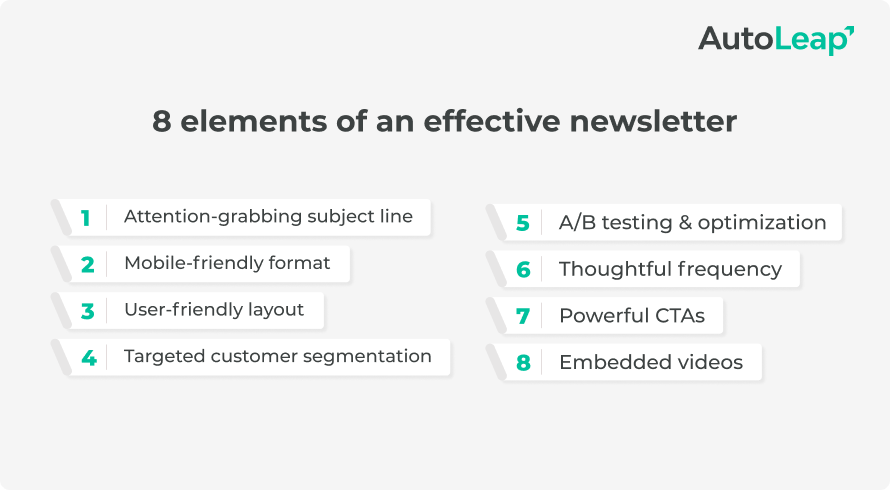 8 elements of an effective newsletter