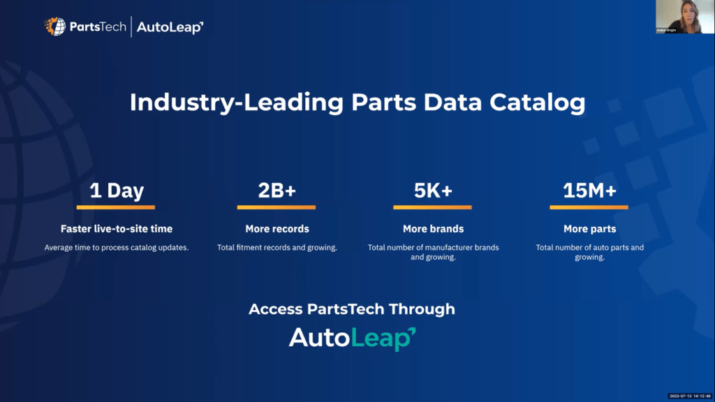 Industry-leading parts data catalog