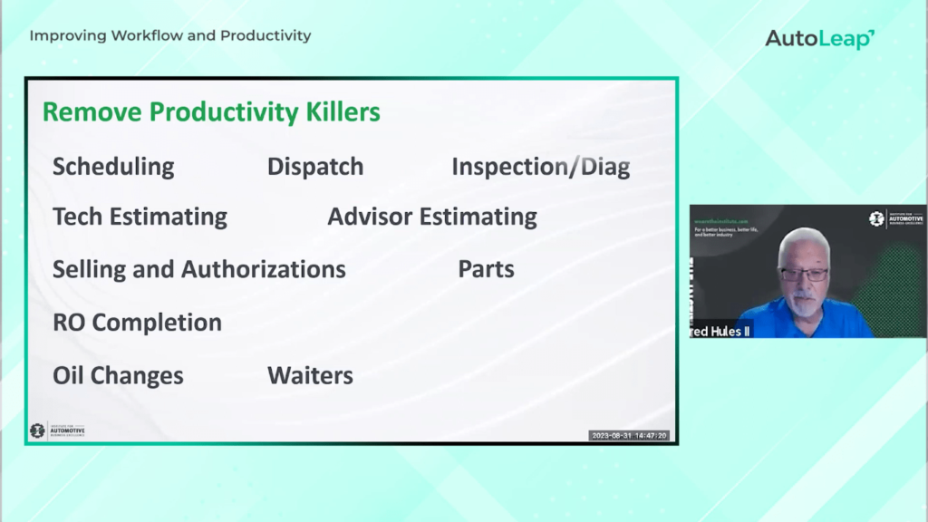 Remove productivity killers