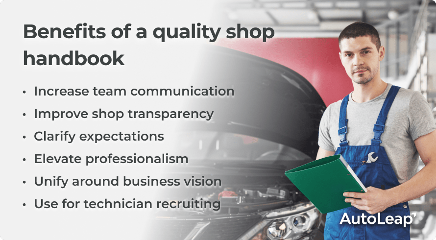 Benefits of a quality shop handbook
