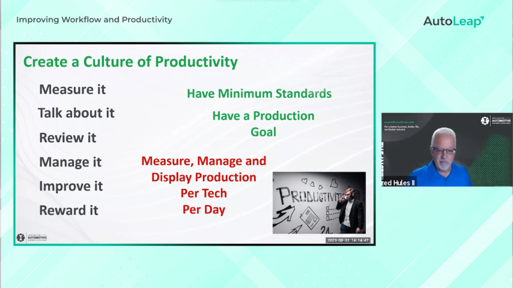 Create a culture of productivity