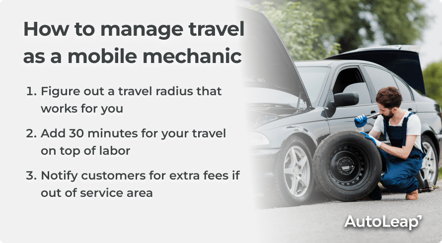 How to manage travel as a mobile mechanic