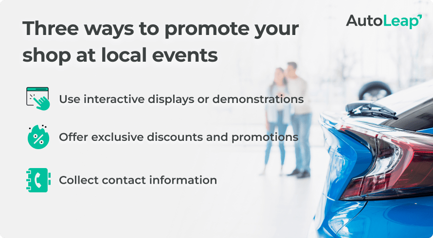 Three ways to promote your shop at local events