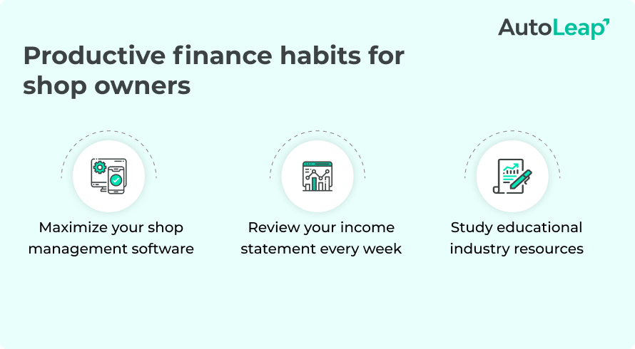 Productive finance habits for shop owners