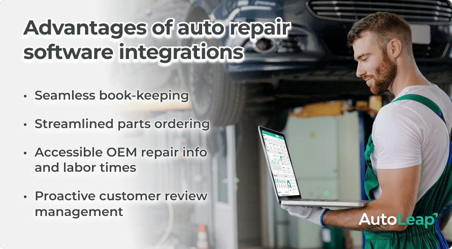 Advantages of auto repair software integrations