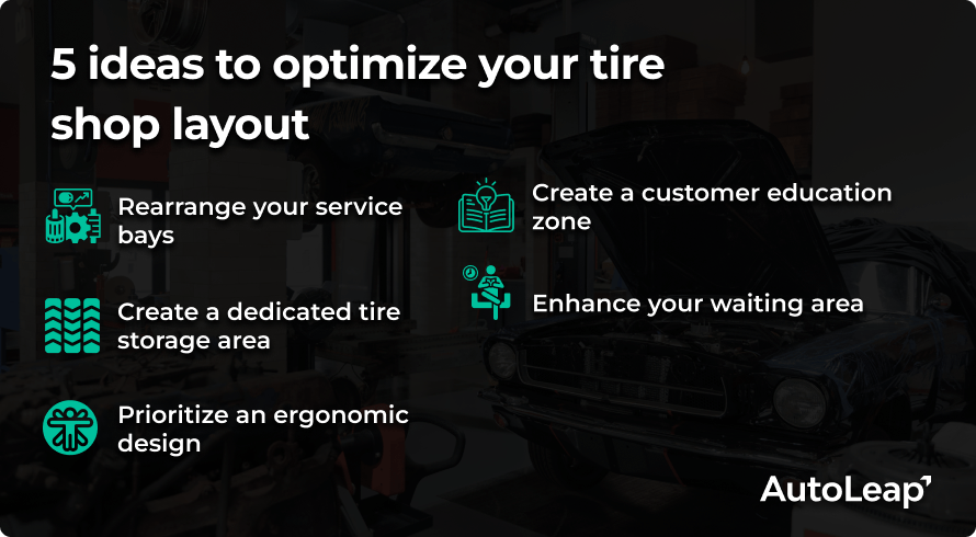 5 ideas to optimize your tire shop layout