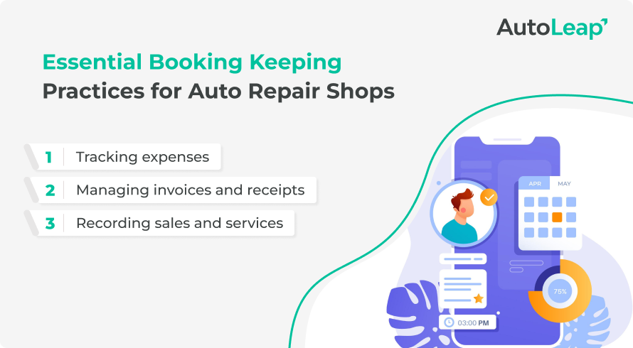 Essential booking keeping practices for auto repair shops.