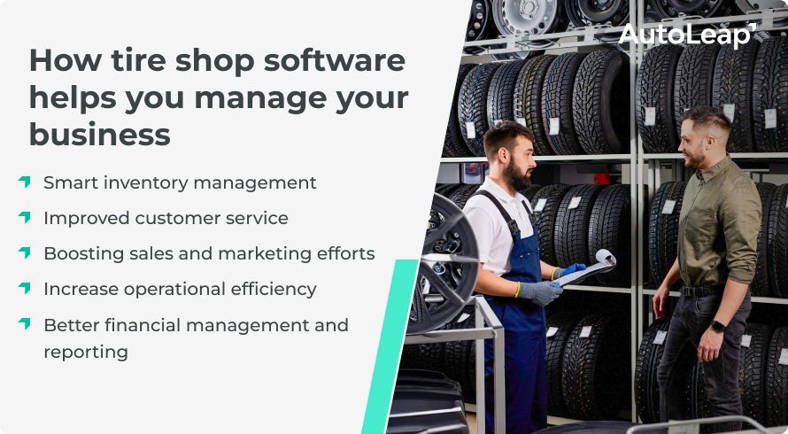 How tire shop software helps you manage your business.