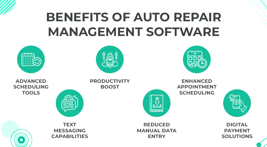 Benefits of auto repair management software.